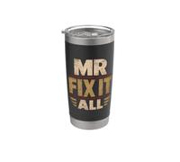Mr Fix It All Gobelet à café Gobelet isotherme en acier inoxydable double paroi