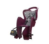 Mr Fox 2021 - Siège arrière pour vélo - Coussin et Bretelles en Faux Cuir - pour Les Enfants jusqu'à 22 kg, de 3 à 8 Ans - Fixation au Cadre - Rouge