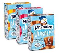 Mr Freeze Ice Jubbly Ice Lollies Lot de 3 (orange, fraise et cola)