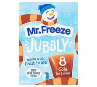 Mr Freeze Ice Lolly Jubbly Freeze Pops Lot de 1 x Cola 8 x 62 ml, 1 x Orange 8 x 62 ml, 1 x Fraise 8 x 62 ml - Convient aux végétariens, casher