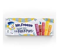 Mr Freeze Ice Pops Sucettes Glacées, Variétés de Saveurs, Sans Sucre & Végétalien, Freeze Pops, 20 x 45 ml (Paquet de 8)