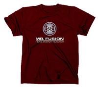 Mr Fusion T-Shirt, flux kompensator, back to the future, Retour vers le futur, L, maroon