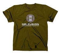 Mr Fusion T-Shirt, flux kompensator, back to the future, Retour vers le futur, M, olive