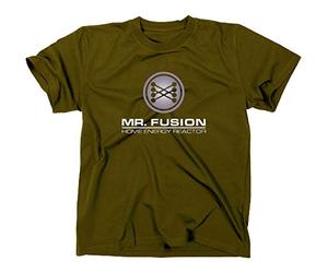 Mr Fusion T-Shirt, flux kompensator, back to the future, Retour vers le futur, M, olive