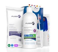 Mr. Fuss® No. 4 Plus Pack Steel Lot de 3 dissolvants pour cuticules et callosités Solution active adoucissante rapide 500 ml ouate grattoir en acier inoxydable