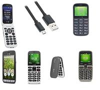 Mr.Gadget Solutions Câble USB à charge rapide pour téléphone portable Doro 1360 1370 5030 6520 611 2 m