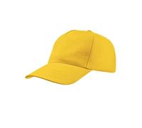 Mr. Gadgets Chapeau unisexe avec visière - Réglable 100% Coton - Padel Baseball Tennis Sport et Loisirs, jaune, Taille Unique
