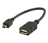 Mr. Gadget's Solutions Câble adaptateur Mini USB OTG pour appareil photo numérique - USB A femelle vers mini USB B 5 broches mâle