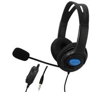 Mr. Gadget's Solutions Casque de jeu stéréo avec micro 3,5 mm compatible avec ordinateur portable Xbox One X S PS-4 Noir