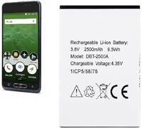Mr.Gadget's Solutions DBT-2500A 2500mAh 3.8V Batterie de rechange rechargeable Li-ion compatible avec Doro Mobile Phone 8035 DSB-0170 Phone Easy Smartphone