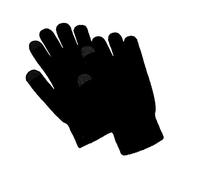 Mr.Gadget's Solutions Gants d'hiver unisexes en laine extensible pour smartphone et tablettes Noir