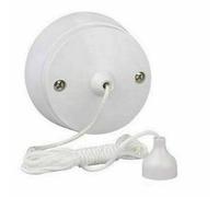 Mr Gadget's Solutions Interrupteur à tirette pour salle de bain Blanc 6 A, Interrupteur a levier, Televariateur