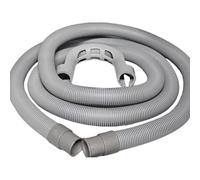 Mr.Gadget's Solutions Kit de tuyau de vidange universel de 2 m pour machines à laver et lave-vaisselle - Extension robuste et flexible anti-fuite avec crochet en U, connecteur et pinces - Remplacement