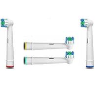 Mr. Gadget's Solutions Lot de 4 têtes de brosse à dents électrique de rechange compatibles avec les modèles Braun Oral-B pour Precision Clean