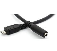 Mr.Gadget's Solutions Micro USB mâle vers 3,5 mm femelle AUX câble audio cordon pour casque adaptateur de casque actif micro microphone