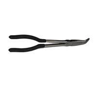 Mr.Gadget's Solutions Pince à bec coudé de 280 mm, alliage d'acier, angle de 45 degrés, poignée antidérapante, pour atelier professionnel