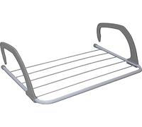 Mr. Gadget's Solutions Séchoir à linge pliable à 5 barres pour intérieur avec bras réglables, séchoir à linge à suspendre (gris, 1)