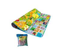 Mr.Gadget's Solutions Tapis de jeu éducatif 2 côtés en mousse souple avec chiffres alphabétiques pour chambre d'enfant, chambre d'enfant, salle de jeux, 200 x 180 cm