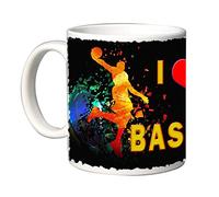 Mr. Gadgets - Tasse Décorée Sport Basket Divers Modèles I Love Basket (Multicolor)