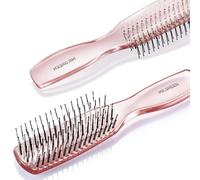 Mr.Green Bruss de cheveux Crystal Crystal Massage Sembs Volumizing Hair Styling Fine Tooth Detangling Tool for Long Wet Dry Hair Women Gift (rose