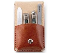 MR.GREEN coupe ongle, ensemble de manucure et pédicure en acier inoxydable 4 pièces, trousse de soins des ongles avec étui de voyage et coffret cadeau pour hommes et femmes