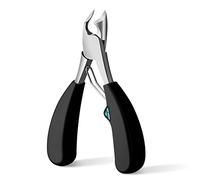 MR.GREEN Coupe-ongles d'orteils en acier inoxydable pour ongles incarnés, idéal pour couper les ongles épais et durs, outils de pédicure (noir)