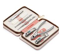 MR.GREEN Ensemble de manucure 7 en 1 - Outils de soins personnels - Coupe-ongles professionnel en acier inoxydable - Kit de pédicure - Trousse de voyage (Mr-6020)