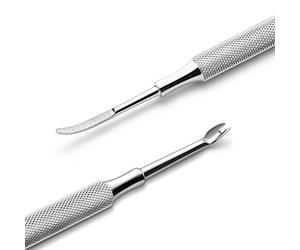 MR.GREEN Outil multifonction pour soins des ongles, repousse-cuticules, nettoyeur de saleté d'ongles, design à double tête, coupe-cuticules (Mr-2158)