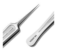 MR.GREEN Pince à épiler Pour Poils Incarnés Pince à épiler Pointue de Précision, Pince à épiler Pour éliminer les Points Noirs et l'acné(Court)