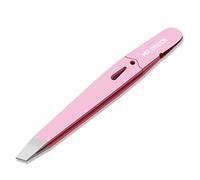 MR.GREEN Pince à épiler Professionnelle à Pointe Oblique Pour Poils du Visage Pince à épiler de Précision en Acier Inoxydable, Unisexe (Rose)