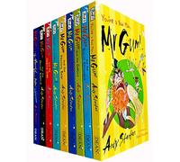 Mr Gum Collection Andy Stanton Coffret de 9 livres (Biscuit milliardaire, cerisier, ours dansant, gobelins, les cristaux de puissance, quoi pour le dîner, cachette secrète, chien de Bibber lamonique,