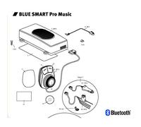 Mr Handsfree M-151006 Kit Mains Libres Bluetooth Blue Smart Pro Music