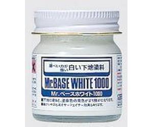 Mr Hobby 40ml Mr Base White 1000 # 283 by Mr Hobby / Gunze Sangyo