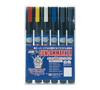 Mr. Hobby GMS109 Gundam Marqueur Seed Basic Set (6 Couleurs) Modélisme