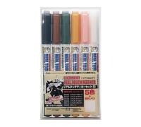 Mr.Hobby GMS113 Ensemble De Marqueurs Gundam Real Touch 2 (6 Couleurs) Modélisme