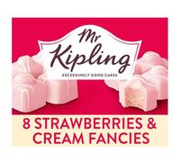 Mr Kipling Fraises et crème fantaisie, lot de 8