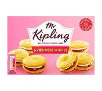 Mr Kipling Lot de 3 paquets complets de 6 tourbillons viennois