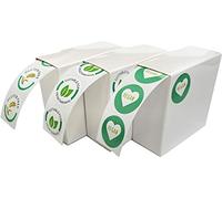 Mr-Label Lot de 3 rouleaux de stickers traiteur végétarien, végétalien, sans gluten