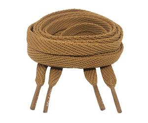 Mr Lacy - Lacets plats longueur 130cm largeur 10mm - Taille unique, Brun