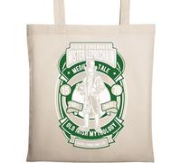 Mr Leprechaun Old Irish Mythology Fairy Shoemaker Sac fourre-tout en coton naturel écologique Beige