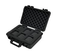 MR Maestro Relojero - Boîte à montres de voyage robuste - 6 compartiments - Étanche et résistante aux chocs - Idéale pour les collectionneurs de montres - Noir - Pour 6 montres - Ultra robuste