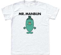 Mr MANBUN Men Funny Top Knot Cartoon TV Retro Tee Book Big Sister t Shirt Hemden(Medium)