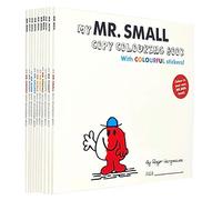 Mr Men Copy Colouring With Colourful Stickers 10 Books Collection Set By Roger Hargreaves (Mr Greedy, Mr Nosey, Mr Bump, Mr Grumpy, Mr Tickle, Mr Noisy, Mr Strong, Mr Happy, Mr Funny, Mr Small)