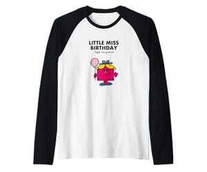 Mr Men Little Miss Birthday T-shirt Manche Raglan