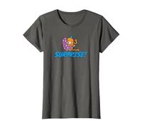Mr. Men Mr. Chatouille Surprise ! T-Shirt, Femme, Asphalte, XXL