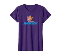 Mr. Men Mr. Chatouille Surprise ! T-Shirt, Femme, Violet, XS