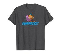 Mr. Men Mr. Chatouille Surprise ! T-Shirt, Homme, Chiné Foncé, XL
