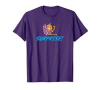 Mr. Men Mr. Chatouille Surprise ! T-Shirt, Homme, Violet, L