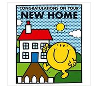 Mr. Men New Home Carte de vœux avec inscription « Mr. Men New Home » Happy On Cover