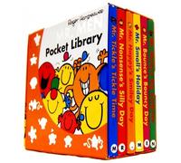 Mr. Men Pocket Library 6 Books Collection (Mr. Bump Mr. Strong Mr. funny Mr. ...